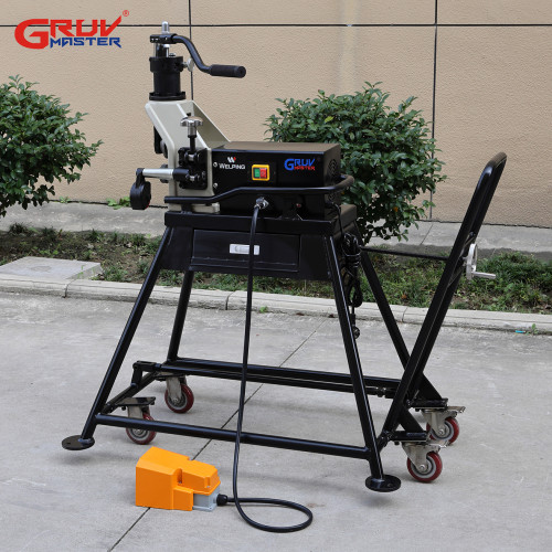 Electric Hydraulic Roll Grooving Machine for 1″–8″ Steel Pipes with Mobile Stand(RG-1C)
