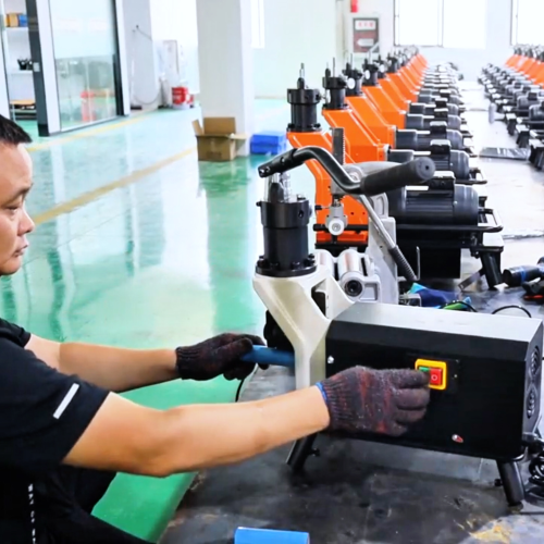 High-Speed Cutting and Grooving of Aluminum Pipes | PTC140 & RG-2T in Action