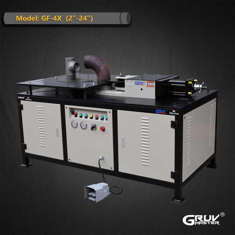 Hydraulic Steel Pipe Fitting Grooving Machine for 2" to 24" (GF-4X)