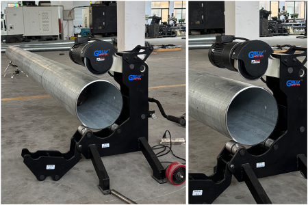 CM-20 Pipe Cutting Machine Factory Test: Cold Cutting for 8"–20" Steel Pipes