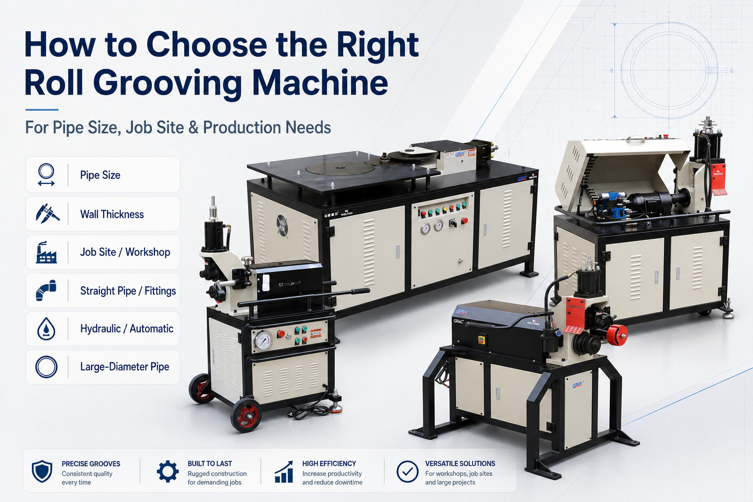 How to Choose the Right Roll Grooving Machine for Your Pipe Size and Job Site