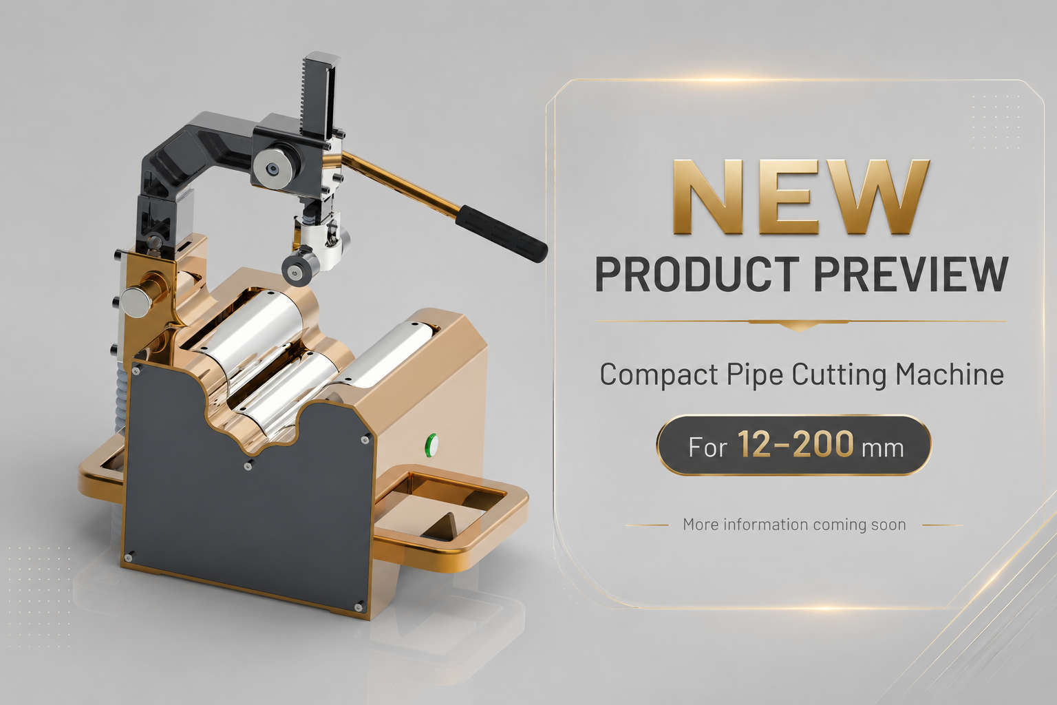 New Product Preview|Gruvmaster 12–200mm Compact Pipe Cutting Machine Under Development
