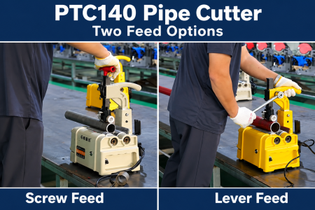 Product Overview | PTC140 Pipe Cutter: Screw-Feed and Lever-Feed Demonstrations