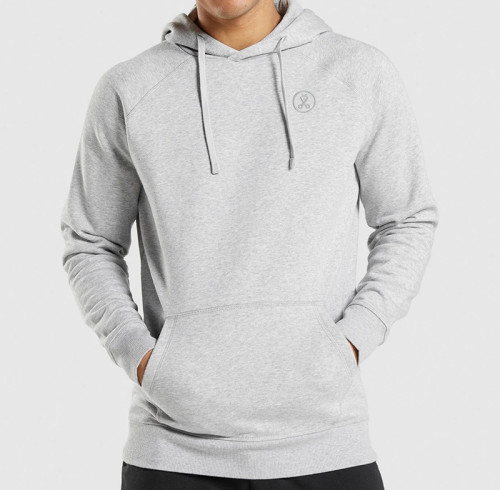Custom Solid Color Casual Pullover Sweatshirt Embroidery Logo Hoodie Men Manufacturer
