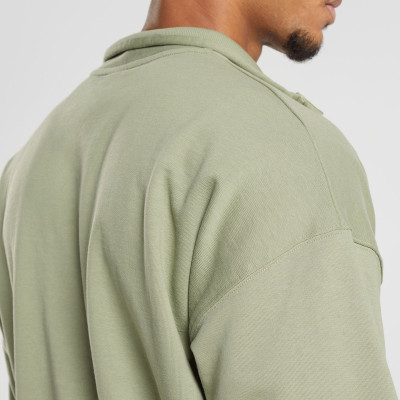 Customize 1/4 Quarter Zip Long Sleeve Sweatshirts Printing Logo Men Pullover Hoodies Vendors