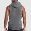 Custom Tank Tops Sleeveless Training Hoodie Cotton Jogger Workout Gym Hoodies Manufacturer