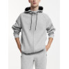 Customization Two Pieces Sweatpants And Hoodie Set | Heavyweight  Baggy Cotton Zip Hoodies Tracksuits Manufacturer For Men