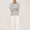 Custom Ound Neck Long Sleeved Vintage Striped T-shirt Men | Spring Loose Casual Cotton T-shirt Manufacturer