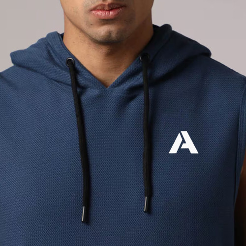 Custom Sleeveless Hoodie Jogger Workout Gym Hoodies Manufacturer