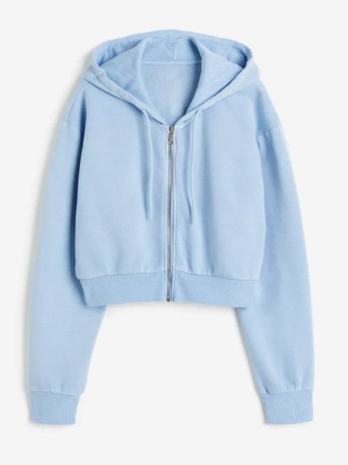 Custom Cropped Zip Hoodie Set | 2 Piece, Women's, Sweatpants | Casual Wear | OEM/ODM