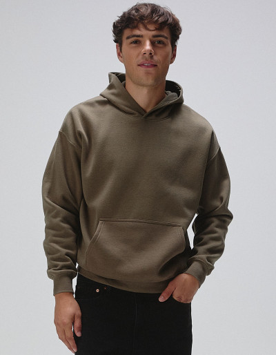 Custom Embroidery Print Hoodie for Men - 100% Cotton Comfortable Casual Sports Sweatshirt with Hood, OEM & ODM Services Available for Global Brands and Importers