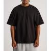 T-shirt oversize vintage délavé pour homme – T-shirt décontracté à col ras du cou et manches courtes en coton pour le streetwear et le quotidien