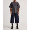 T-shirt oversize vintage délavé pour homme – T-shirt décontracté à col ras du cou et manches courtes en coton pour le streetwear et le quotidien