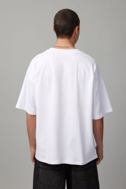 Men's Oversized Custom T-Shirt - Blank Cotton Crew Neck Tee for Personalized Printing & Streetwear