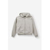 Sweat à capuche zippé surdimensionné en polaire pour homme – Sweat-shirt à capuche zippé en coton noir/gris décontracté pour le streetwear et l'hiver