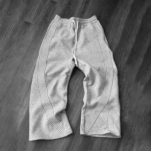 ARTISAN OEM Men's Streetwear Style Sweatpants - Customizable Side Stripe Design, Elastic Waist Mid-Calf Trousers for Brands and Retailers | OEM & ODM Services Available