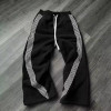 ARTISAN OEM Men's Streetwear Style Sweatpants - Customizable Side Stripe Design, Elastic Waist Mid-Calf Trousers for Brands and Retailers | OEM & ODM Services Available
