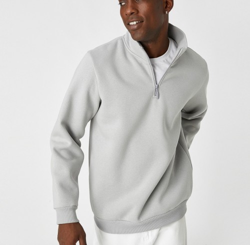 Custom Oversize Heavyweight Hoodie - 1/4 Zip Pullover, 100% Cotton Plain Turtleneck Unisex Sweatshirt | OEM & ODM Manufacturer for Brands