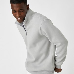 Custom Oversize Heavyweight Hoodie - 1/4 Zip Pullover, 100% Cotton Plain Turtleneck Unisex Sweatshirt | OEM & ODM Manufacturer for Brands