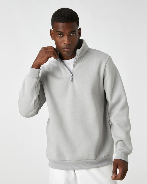 Custom Oversize Heavyweight Hoodie - 1/4 Zip Pullover, 100% Cotton Plain Turtleneck Unisex Sweatshirt | OEM & ODM Manufacturer for Brands