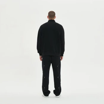 Custom Knit Retro Half Zip Hoodie – Heavyweight Loose Fit Men’s Streetwear | OEM & ODM Manufacturer for Brands