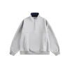 Custom 400G Heavyweight Half Zip Hoodie – Loose Fit Unisex Sweatshirt | OEM & ODM Manufacturer for Brands