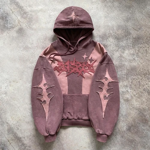 Custom Acid Wash French Terry Hoodie – Heavyweight Boxy Fit Unisex Style | OEM & ODM Manufacturer for Brands