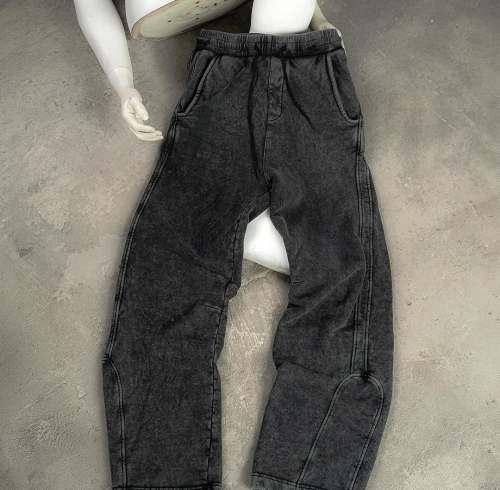 Custom Washed Stacked Denim Jeans – Loose Fit Plus Size Style | OEM & ODM Manufacturer for Brands