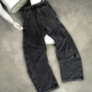 Custom Washed Stacked Denim Jeans – Loose Fit Plus Size Style | OEM & ODM Manufacturer for Brands