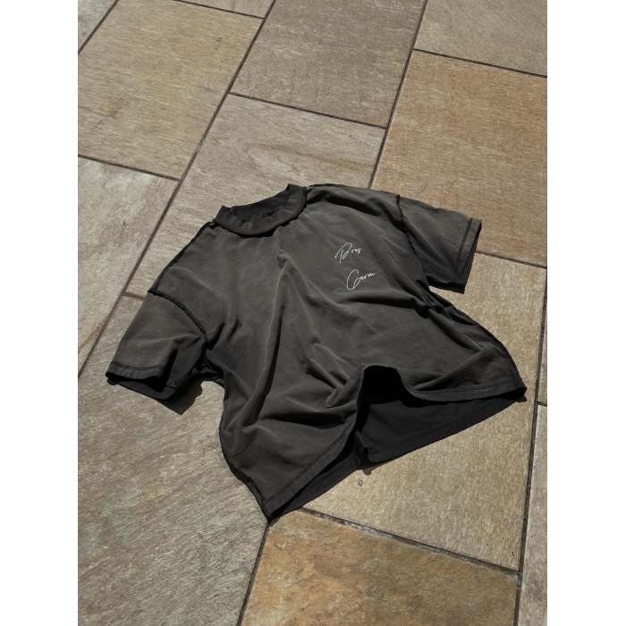 Custom Oversized Acid Wash T-Shirt for Men – Distressed Hip Hop Style | OEM & ODM Manufacturer