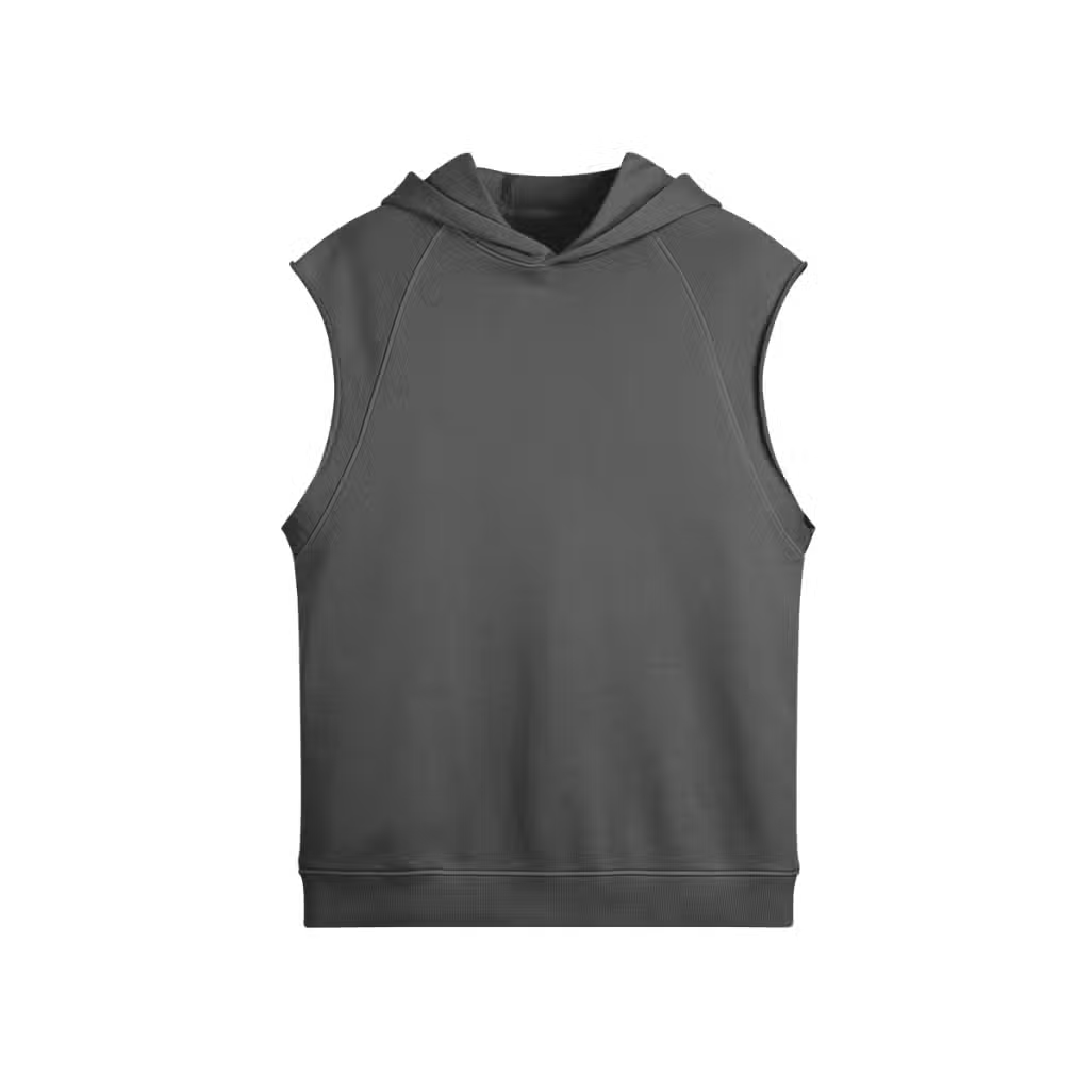 sleeveless pullover hoodie