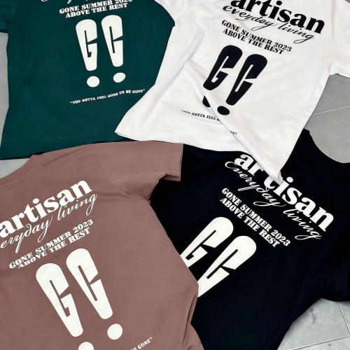 Custom Oversized Graphic T-Shirt | Heavyweight Drop Shoulder Tee for OEM & ODM | Back Print Streetwear - Dark Green Mocha | Perfect for Brands, Importers, and Retail Chains