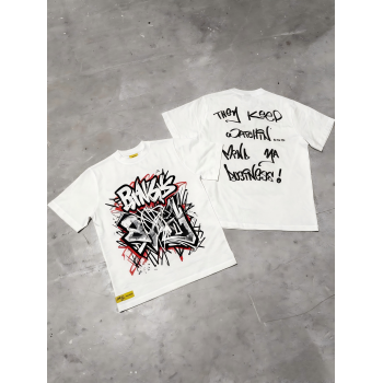 Custom Oversized Graphic T-Shirt | Heavyweight Drop Shoulder Tee for OEM & ODM | Back Print Streetwear - Dark Green Mocha | Perfect for Brands, Importers, and Retail Chains