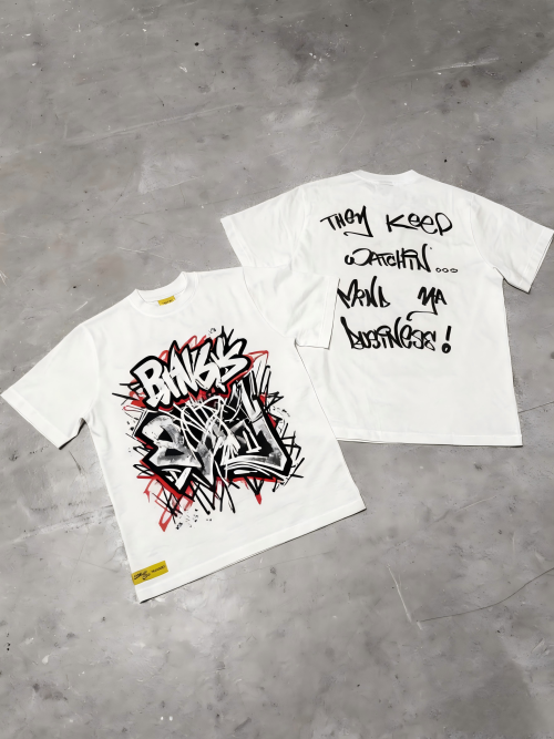 Custom Oversized Graphic T-Shirt | Heavyweight Drop Shoulder Tee for OEM & ODM | Back Print Streetwear - Dark Green Mocha | Perfect for Brands, Importers, and Retail Chains