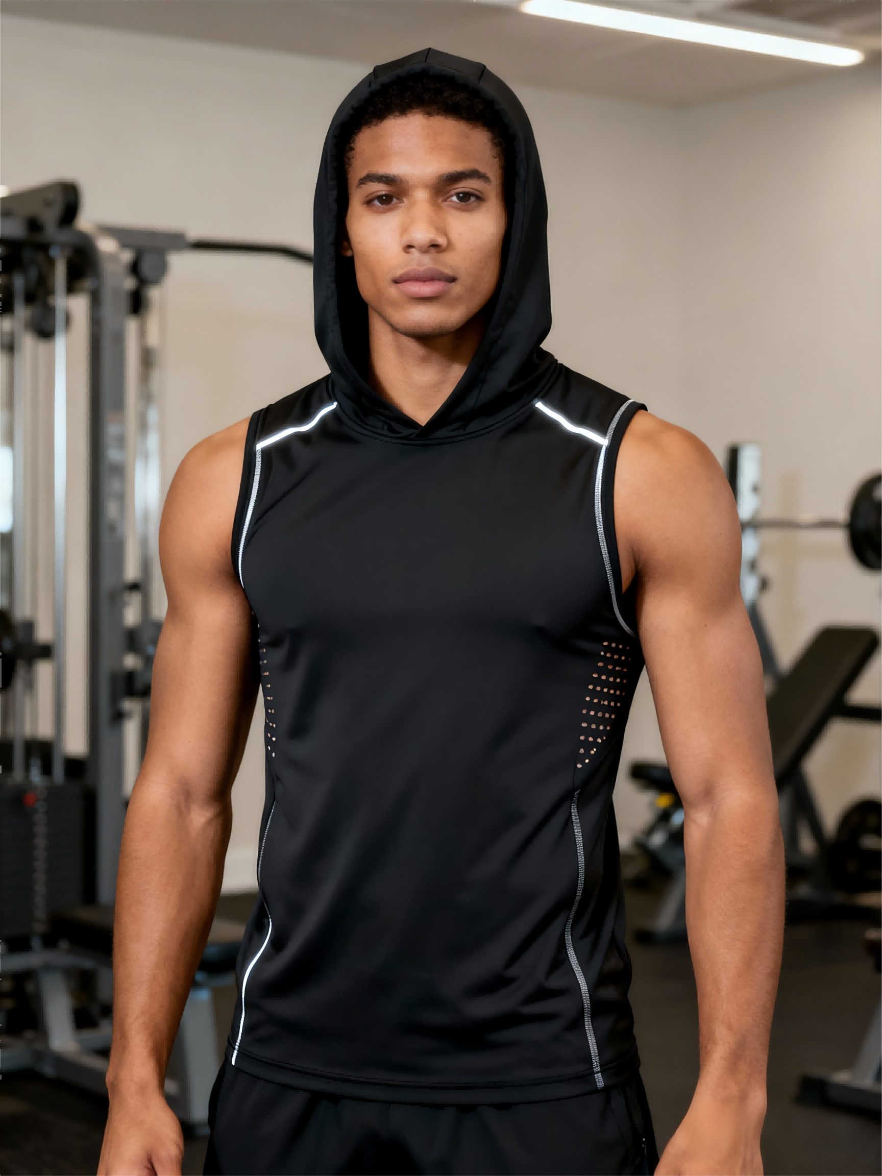 custom sleeveless hoodie