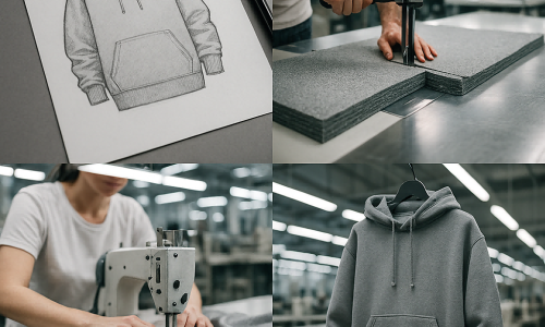 Custom Hoodie Manufacturing Process: From Design to Bulk Production