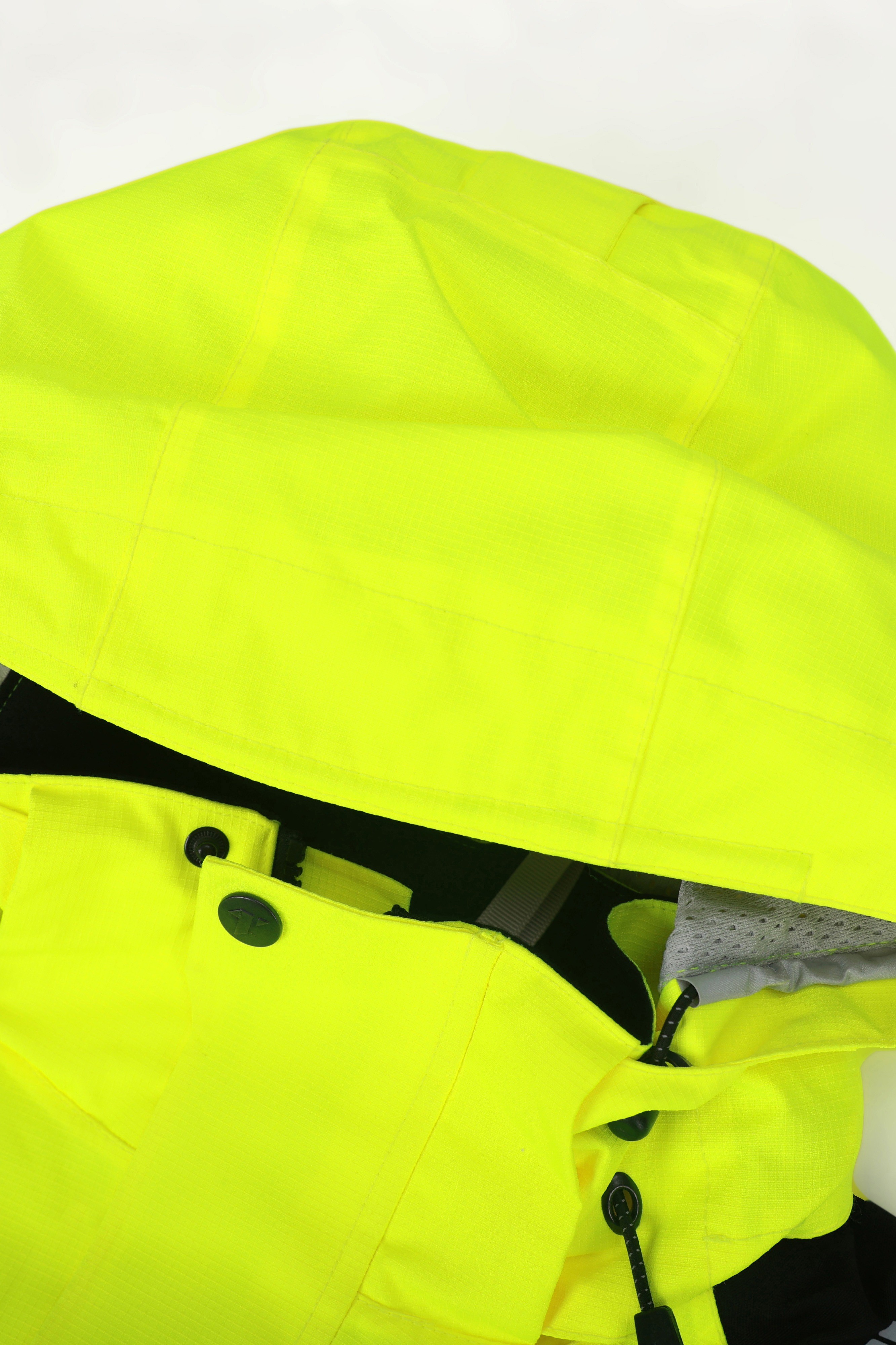 FR Rescue Jacket Hood and Placket Detail