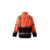 Uniouter Flame Retardant Winter Jacket, High Visibility Reflective,  Orange-Black