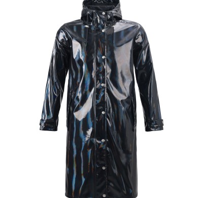 Uniouter Black Raincoat, Level 3 Waterproof, Adjustable Hat, Supports Wholesale