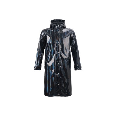 Uniouter Black Raincoat, Level 3 Waterproof, Adjustable Hat, Supports Wholesale