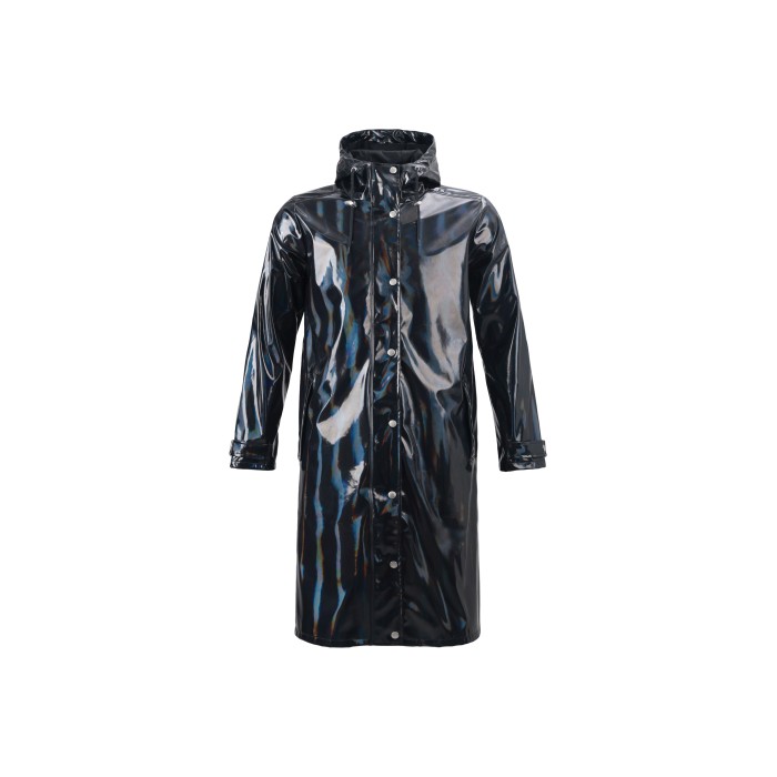 Uniouter Black Raincoat, Level 3 Waterproof, Adjustable Hat, Supports Wholesale