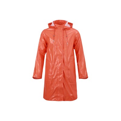 Uniouter Orange Raincoat, Level 3 Waterproof, Detachable Hat