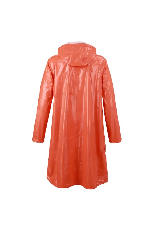 Uniouter Orange Raincoat, Level 3 Waterproof, Detachable Hat