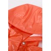 Custom Orange Raincoat, Level 3 Waterproof, Detachable Hat
