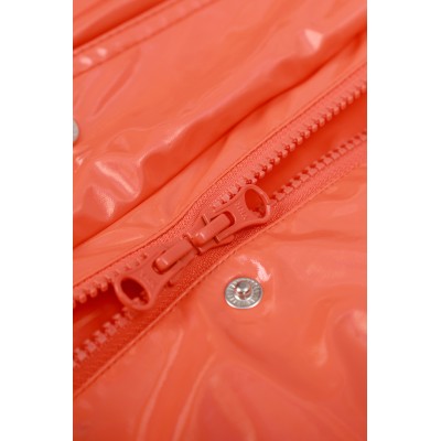 Custom Orange Raincoat, Level 3 Waterproof, Detachable Hat
