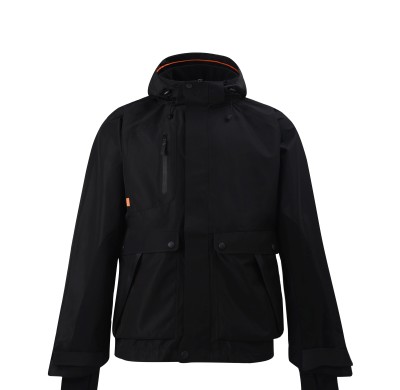 Uniouter Lightweight Waterproof Jacket, Breathable and Comfortable, Hooded, Black, Supports OEM