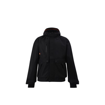 Uniouter Lightweight Waterproof Jacket, Breathable and Comfortable, Hooded, Black, Supports OEM