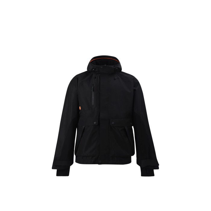 Uniouter Lightweight Waterproof Jacket, Breathable and Comfortable, Hooded, Black, Supports OEM