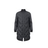 Uniouter Black Insulated Parka, Warm and Comfortable, Elastic Cuffs, Two-Way Zipper