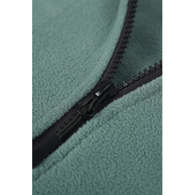 Custom Fleece Material Jacket, Windproof and Warm, Concealed Pockets